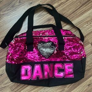 Pink Sequin Dance Overnight Bag